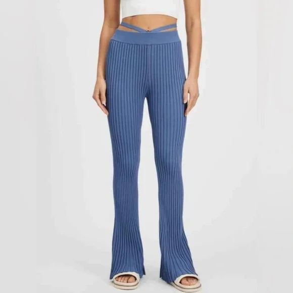 ⭐️NEW⭐️ENA PELLY -Macy Knit Pant In Beige -Size Medium •Retails $308USD - Picture 13 of 13